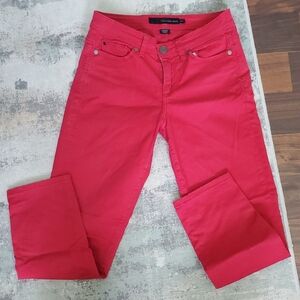 Calvin Klein Women's Vibrant Red Ankle Jeans